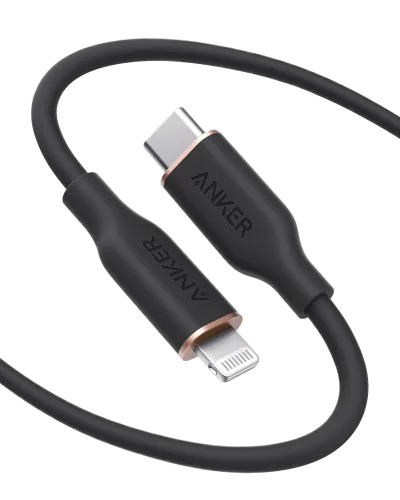 Anker <b>641</b> USB-C 至 Lightning 充電線 (Flow, 3 呎矽膠)