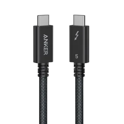 Anker Prime Thunderbolt 5 케이블 (3.3 ft / 1.7 ft, 80 Gbps, 240W)