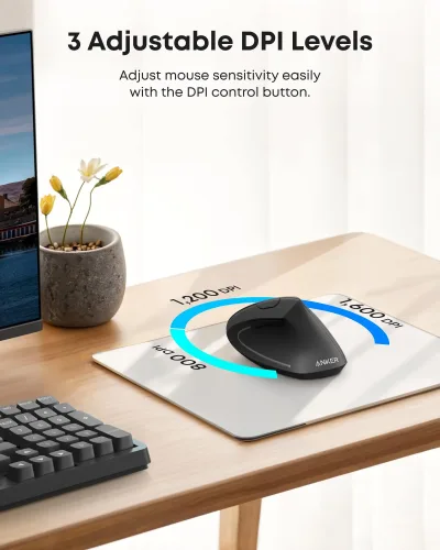 Anker 2.4G 무선 버티컬 인체공학 광마우스