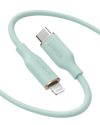 Anker <b>641</b> USB-C 至 Lightning 充電線 (Flow, 3 呎矽膠)