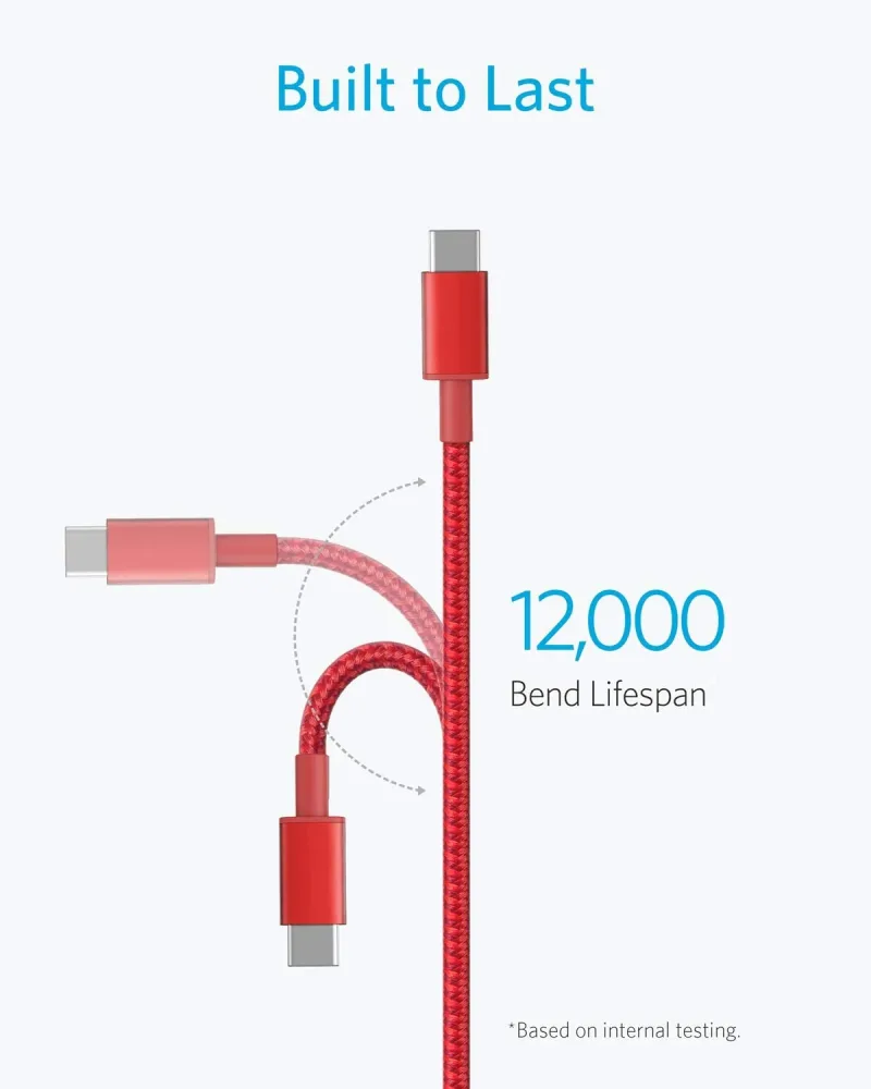Cavo USB C a USB C New Nylon 4 pezzi (3,3 ft 60W)