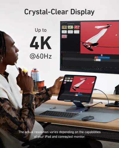 Anker 551 USB-C 허브 (8-in-1, 태블릿 스탠드)