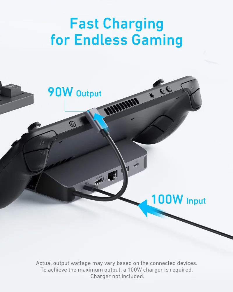 Anker USB-C 허브 (6-in-1, 휴대용 게임 콘솔용)