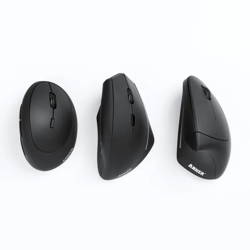 Renoverad Anker ergonomisk optisk USB-ansluten vertikal mus