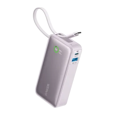 Anker Nano Power Bank (30W, Built-In USB-C Cable)