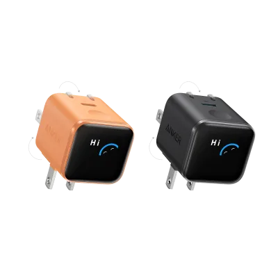 Anker Nano Charger (45W, Smart Display, 180° Foldable)
