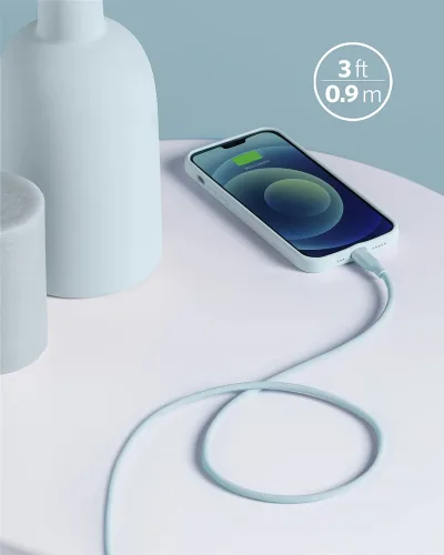 Cabo USB-C para Lightning Anker <b>641</b> (Flow, Silicone)