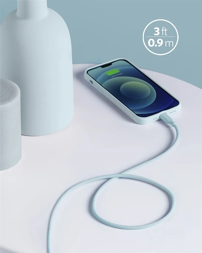Cabo USB-C para Lightning Anker <b>641</b> (Flow, Silicone)