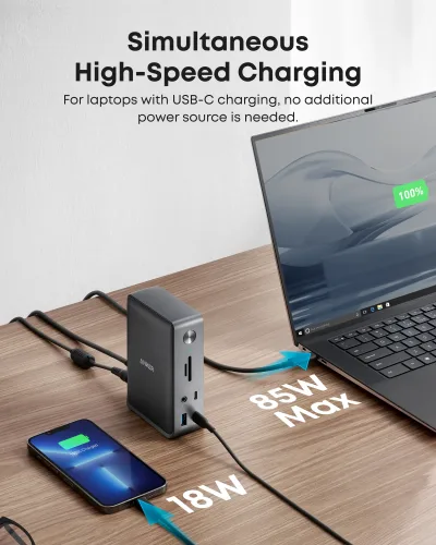 Anker <b>575</b> USB-C-dockningsstation (13-i-1)
