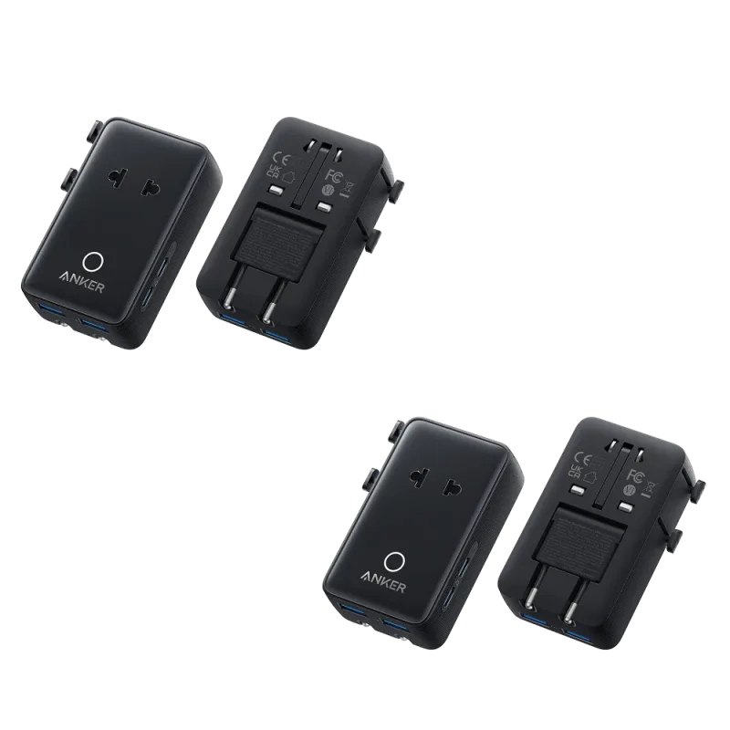 Adaptador de Viaje Anker Nano (5 en 1, 20W, Pack de 2)