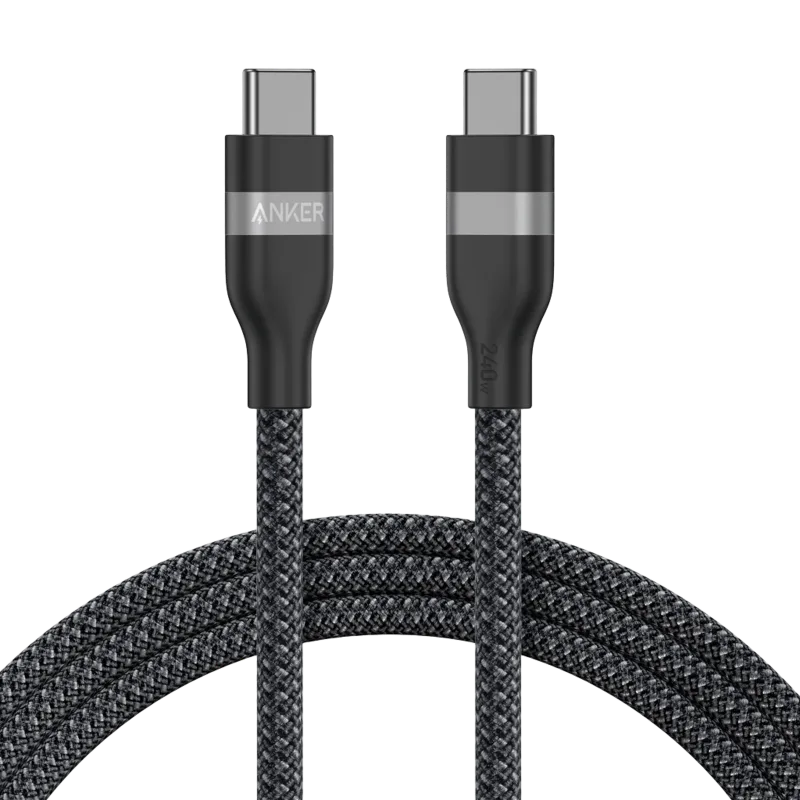 Anker USB-C-auf-USB-C-Kabel (3 ft / 6 ft, 240W, Upcycled-Braided)