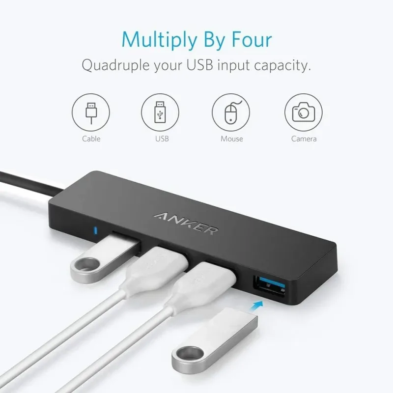 Anker 울트라 슬림 4포트 USB 3.0 데이터 허브