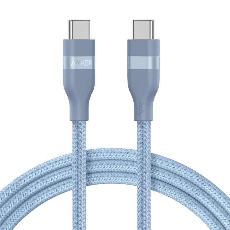 Anker USB-C-auf-USB-C-Kabel (3 ft / 6 ft, 240W, Upcycled-Braided)
