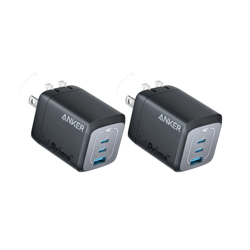 Bundle kit: Anker Prime 67W GaN Wall Charger (3 Ports) 2-Pack