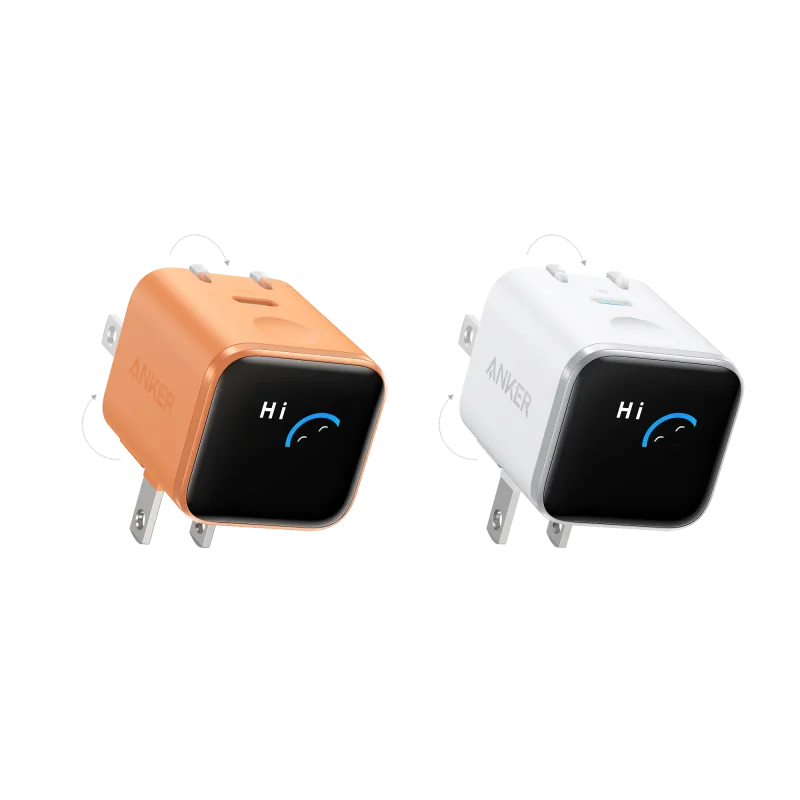 Anker Nano Charger (45W, Smart Display, 180° Foldable)
