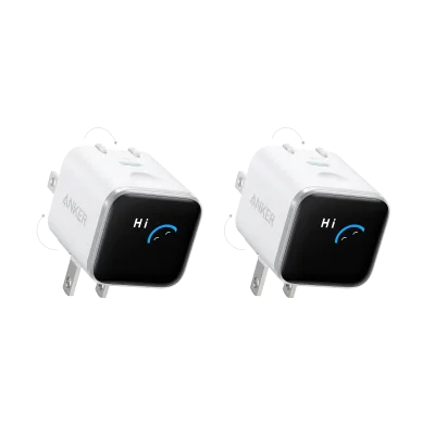 Anker Nano Charger (45W, Smart Display, 180° Foldable)