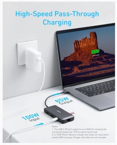 Anker <b>553</b> USB-C-hubb (8-i-1)