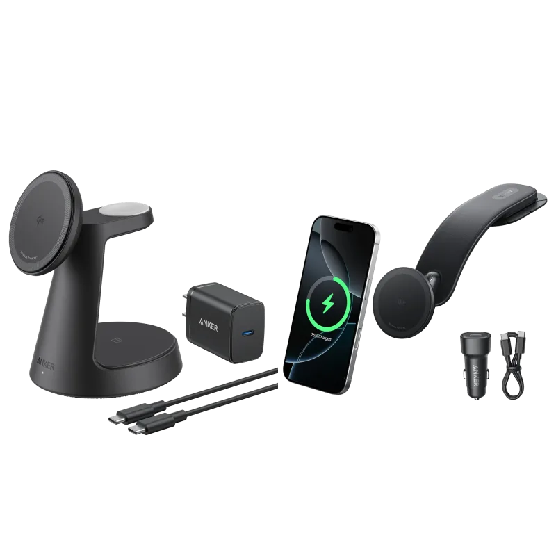 Anker MagGo Wireless Charging Station and Anker Nano Wireless Car Charger