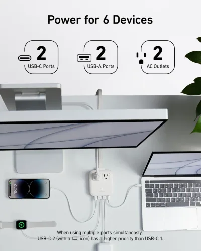 Anker Nano Charging Station (6-in-1, 67W) 2 件裝