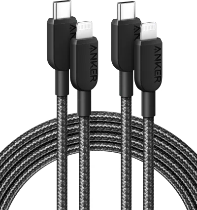 Anker <b>310</b> USB-C to Lightning Cable (6 ft, 2-Pack)