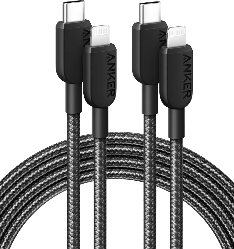 Anker <b>310</b> USB-C to Lightning Cable (6 ft, 2-Pack)