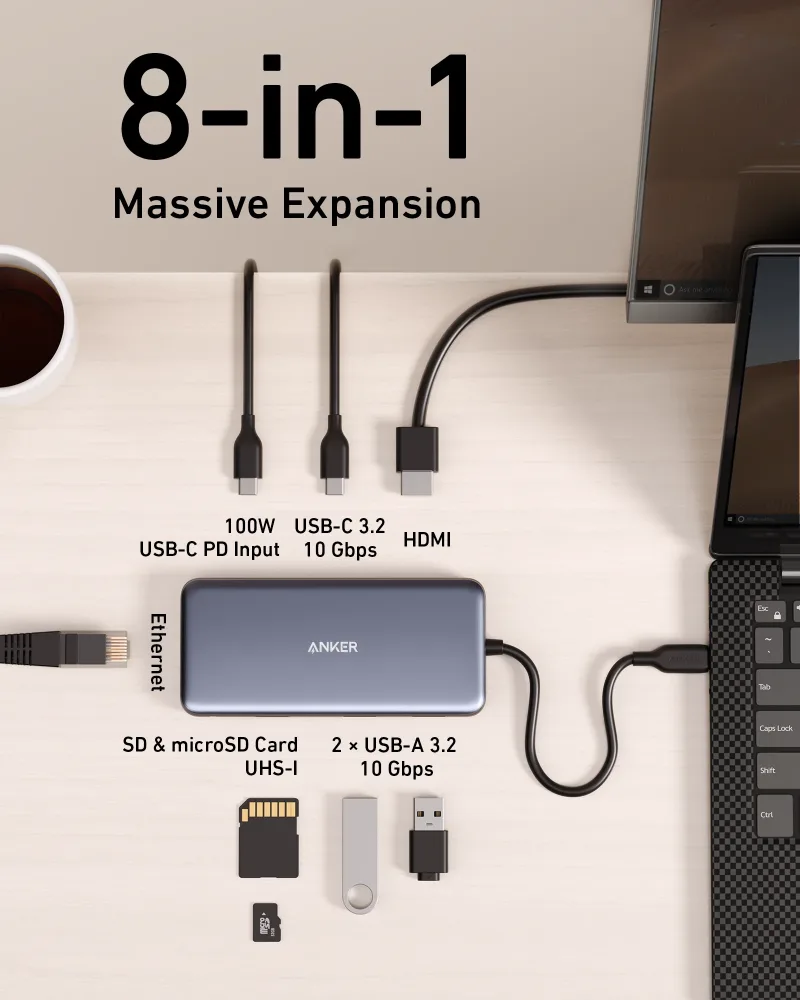 Anker <b>555</b> USB-C Hub (8-in-1)