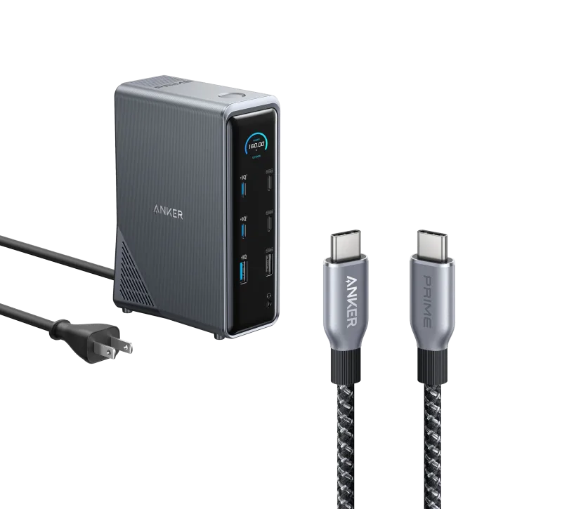 Anker Prime Charging Docking Station with 240W USB-C to USB-C Cable