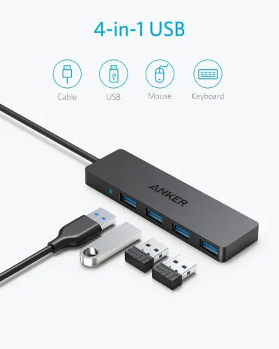 Anker 울트라 슬림 4포트 USB 3.0 데이터 허브