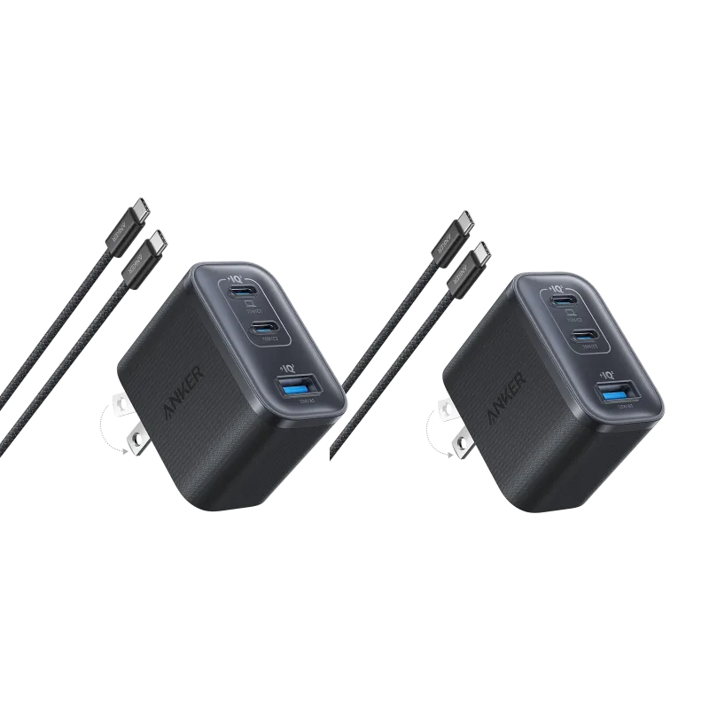 Anker Nano Charger (70W, 3 Ports) -2 Pack