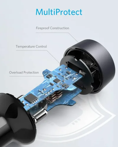 Anker <b>PowerDrive III</b> Duo USB-C Car Charger