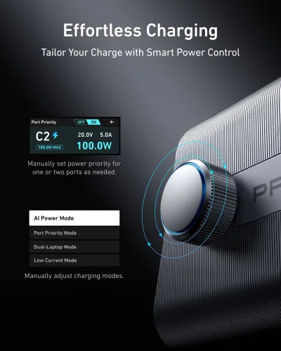 Anker Prime Charger (250W, 6 portar, GaNPrime)