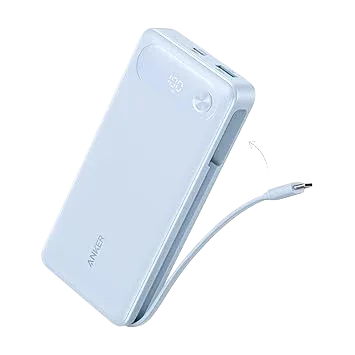 Anker Power Bank (20K, 87W, wbudowany kabel USB-C)
