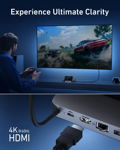 Anker USB-C 허브 (6-in-1, 휴대용 게임 콘솔용)