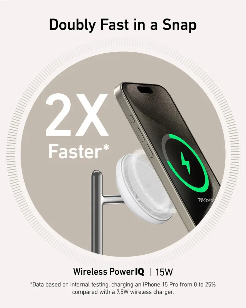 翻新 Anker MagGo 無線充電站（三合一支架）