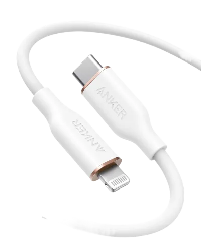 Anker <b>641</b> USB-C 至 Lightning 充電線 (Flow, 3 呎矽膠)