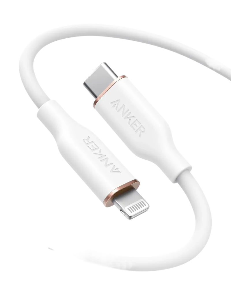 Anker <b>641</b> USB-C 至 Lightning 充電線 (Flow, 3 呎矽膠)