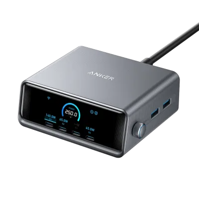 Anker Prime Charger (250W, 6 portar, GaNPrime)