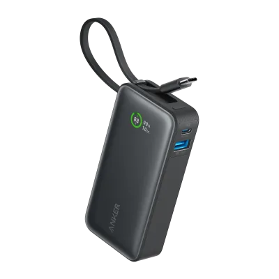 套裝組合：Anker Nano Power Bank (30W, Built-In USB-C Cable) 及 Anker Nano Charger (20W)