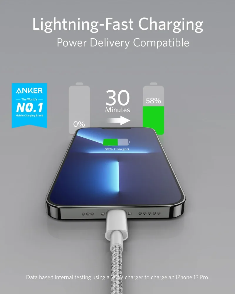 Anker <b>331</b> USB-C to Lightning 케이블
