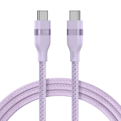 Anker USB-C-auf-USB-C-Kabel (3 ft / 6 ft, 240W, Upcycled-Braided)