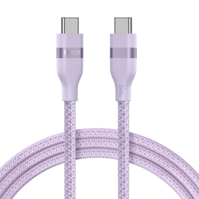 Anker USB-C-auf-USB-C-Kabel (3 ft / 6 ft, 240W, Upcycled-Braided)