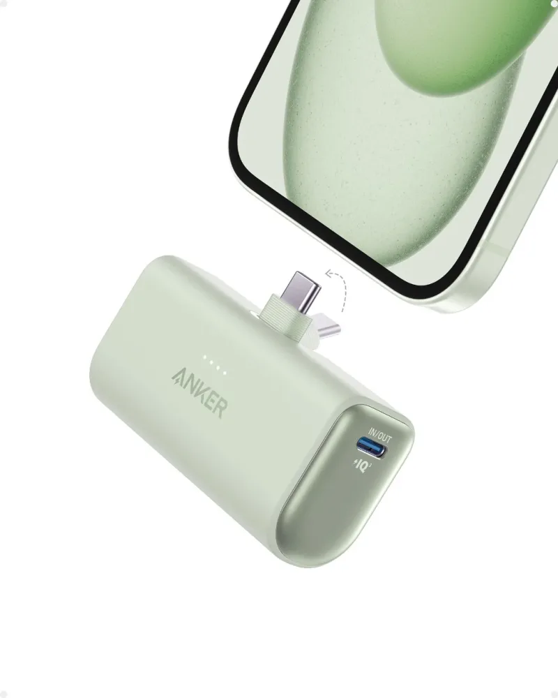 Anker Nano Power Bank reacondicionado (22,5 W, con conector USB-C integrado)