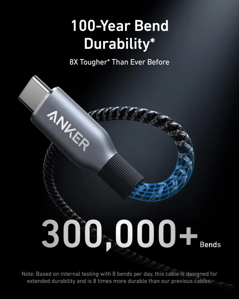 Anker Prime Charging Docking Station med 240W USB-C til USB-C-kabel