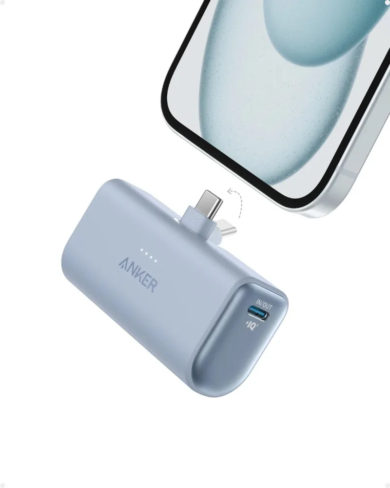 Anker Nano Power Bank reacondicionado (22,5 W, con conector USB-C integrado)