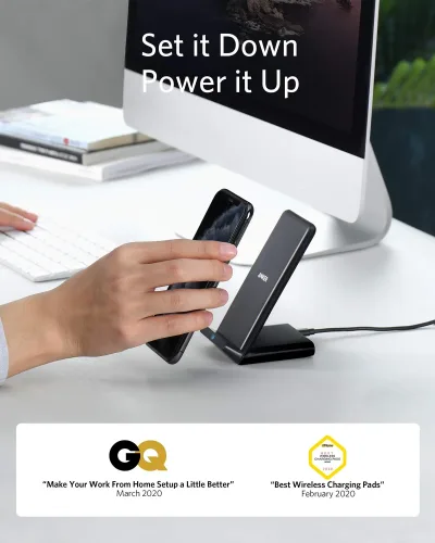 Anker <b>313</b> Trådløs oplader (stander)