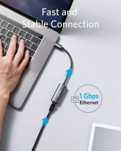 Anker <b>PowerExpand</b> Adaptateur USB-C vers Ethernet Gigabit