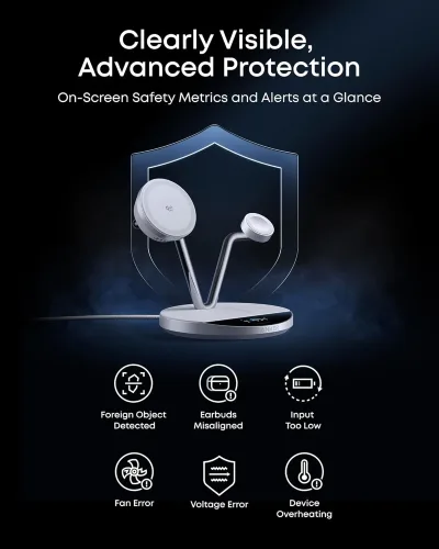 Anker Prime Wireless Charging Station (3-in-1, MagGo, AirCool, Dock Stand)