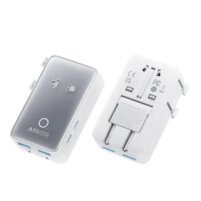 Anker MagGo Wireless Charging Station (Foldable 3-in-1) och Anker Nano Travel Adapter (5-in-1, 20W, 1-Pack)